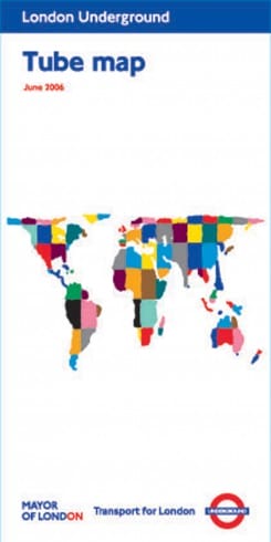 Global Underground Map, Yinka Shonibare, Tube Map cover, 2006 
