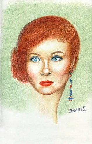 Georgina Starr - Portrait of Georgina with a Roundel Earring
