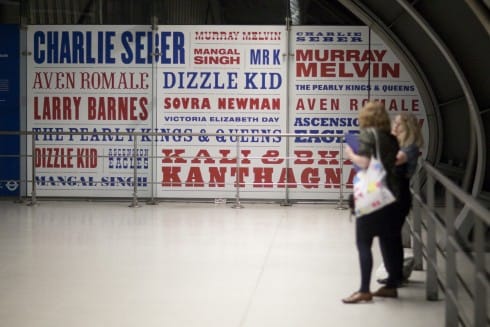 Matt Stokes, The Stratford Gaff, 2010, Stratford Underground station. Photograph: Benedict Johnson
