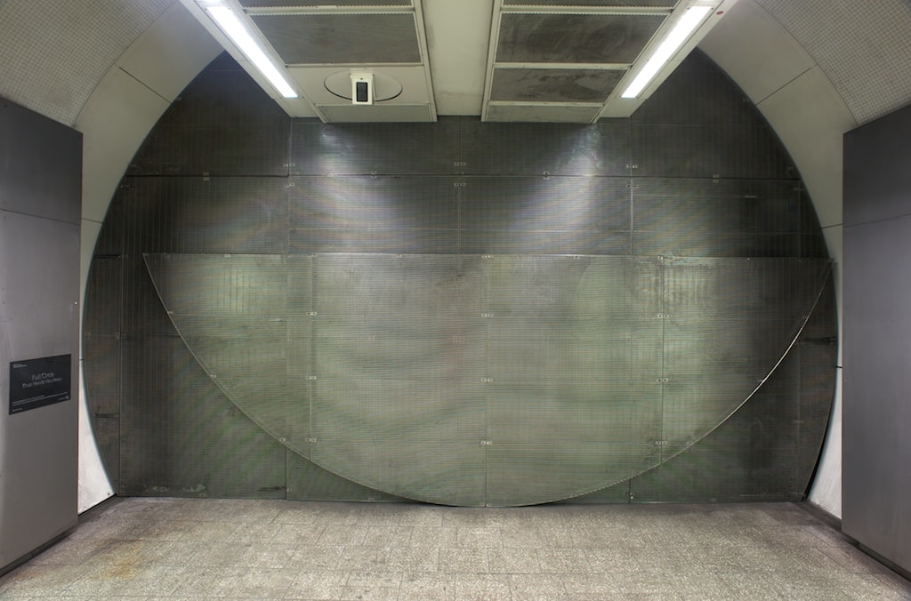 Full Circle by Knut Henrik Henriksen, 2011. Piccadilly line concourse. Photograph by Daisy Hutchison

