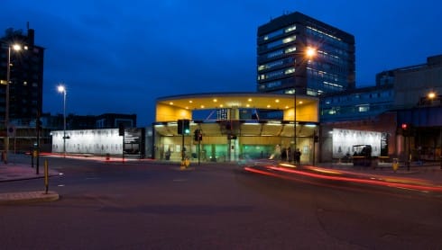 Linear by Dryden Goodwin installed at Southwark Underground station. Part of the Jubilee line series. Photograph by Daisy Hutchison. 
