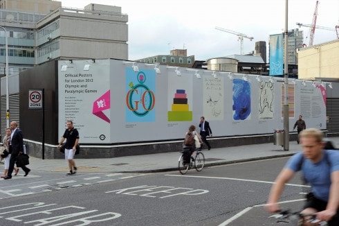 Olympic and Paralympic Posters for London 2012, Southwark Underground station. Photograph: Thierry Bal