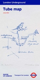Tracey Emin tube map cover