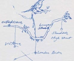 Tracey Emin tube map cover