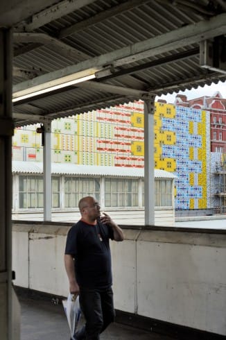 Wrapper, Jacqueline Poncelet, Edgware Road station, 2012
Photograph: Thierry Bal