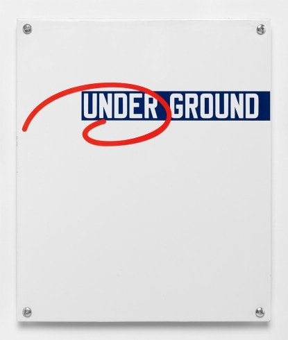 Lawrence Weiner
UNDER GROUND, 2013 
Edition of 50
£550 inc. VAT