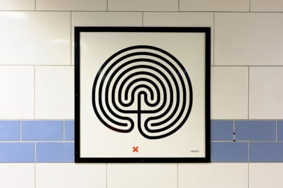 Labyrinth at Green Park station