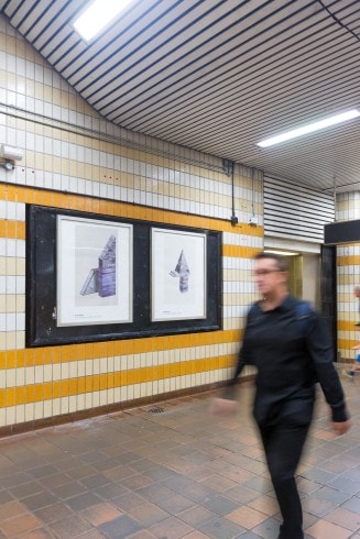 Tracing the Line, Charing Cross station, 2014 
Photograph: Benedict Johnson 