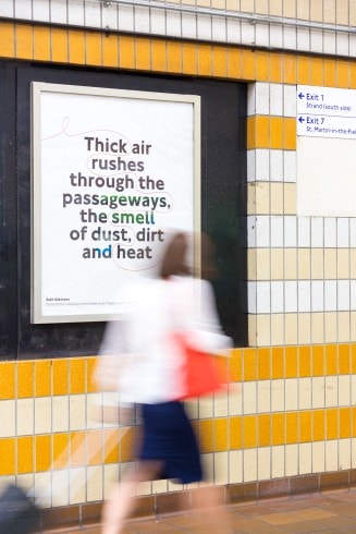 Tracing the Line, Charing Cross station, 2014 
Photograph: Benedict Johnson 
