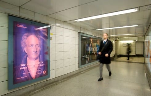 Poster for the What is the City but the People? project by Jeremy Deller. Photograph: Daisy Hutchison