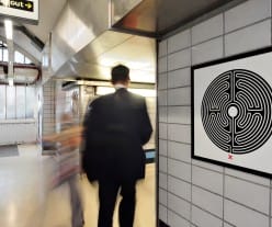 Labyrinth at Goldhawk Road station