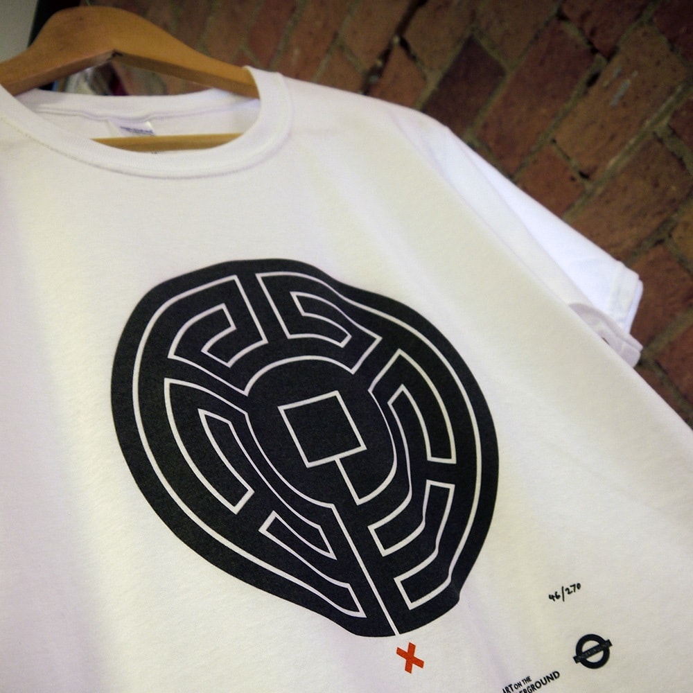 detail of Labyrinth t-shirt