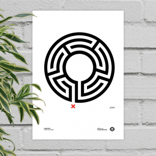 Labyrinth – unframed poster print