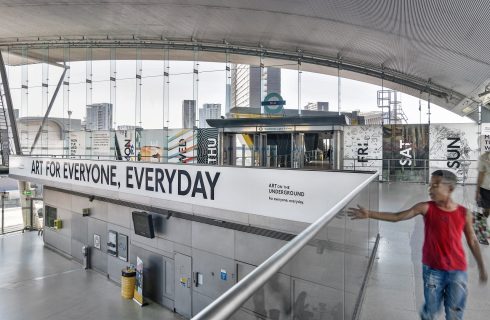 Art for Everyone, Everyday, Stratford station, 2016
Photo: Thierry Bal 