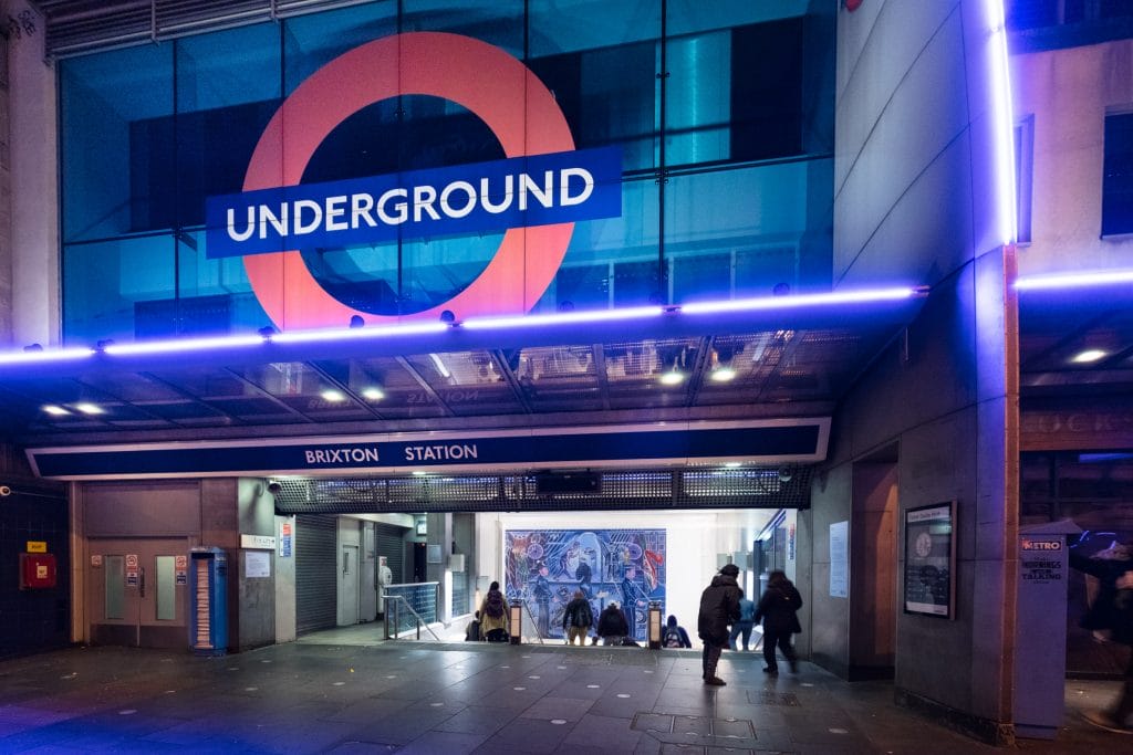 Brixton Blue Art on the Underground