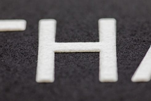 Detail of: Laure Prouvost, 'You are deeper than what you think', 2019. Copper plate etching and emboss on Somerset Velvet White 300gsm. Plate size: 30 x 22cm. Paper size: 40 x 32.5cm. Edition of 20, signed and numbered. £750 inc VAT. Photo: Benedict Johnson 2019