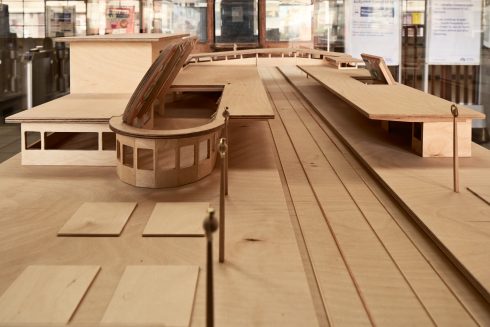 Lucy McKenzie, 'Pleasure's Inaccuracies (scale model with locations)', Sudbury Town station, 2020. Commissioned by Art on the Underground. Photo: GG Archard, 2020