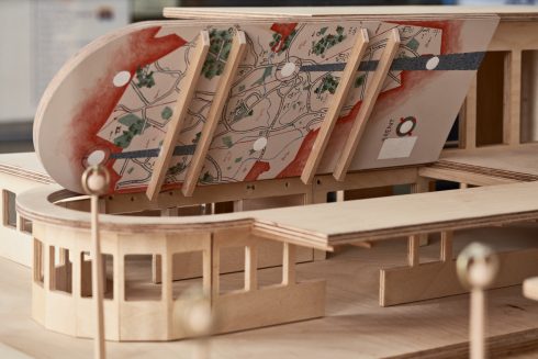 Lucy McKenzie, 'Pleasure's Inaccuracies (scale model with locations)', Sudbury Town station, 2020. Commissioned by Art on the Underground. Photo: GG Archard, 2020