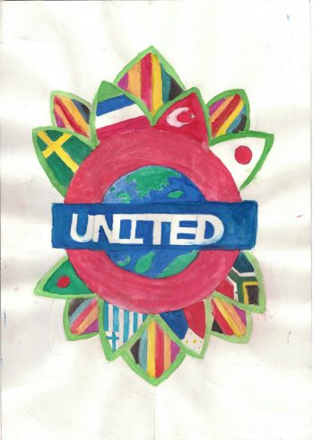 'United' by Amaan Miah, Poster Competition Runner Up Westminster City School 