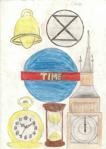 'Time' by Christopher Mahilum, Sankofa Poster Competition Runner Up Westminster City School 