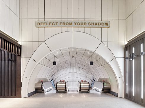 Darren Almond, 'Shadow Line', 2017. Bond Street station (Elizabeth line). Commissioned as part of The Crossrail Art Programme. Courtesy of the artist and White Cube. Photo: GG Archard