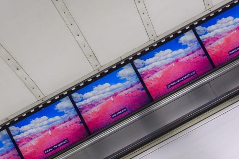 Rhea Storr, ‘Uncommon Observations: The Ground that Moves Us’, 2022. Notting Hill Gate station. Commissioned by Art on the Underground. Courtesy the artist. Photo: Thierry Bal 