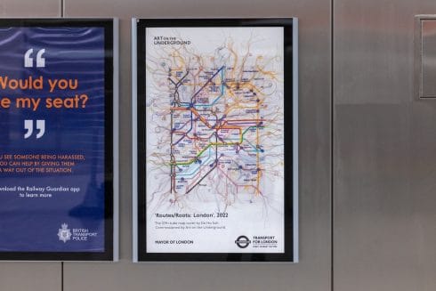 Poster for Do Ho Suh, 'Routes/Roots: London', 2022. Courtesy the artist and Victoria Miro Gallery, London. Photo: Benedict Johnson, 2022 