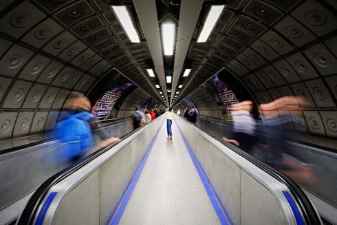 Joe Namy, 'Radio Underground', 2024. Waterloo Underground station. Commissioned by Art on the Underground. Photo: GG Archard 