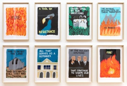 Rudy Loewe, The Old Devonshire Church Fire, Bermuda (detail), 2022. Photography Ben Deakin. 